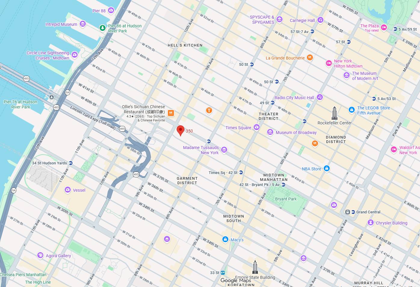 Map of surrounding area